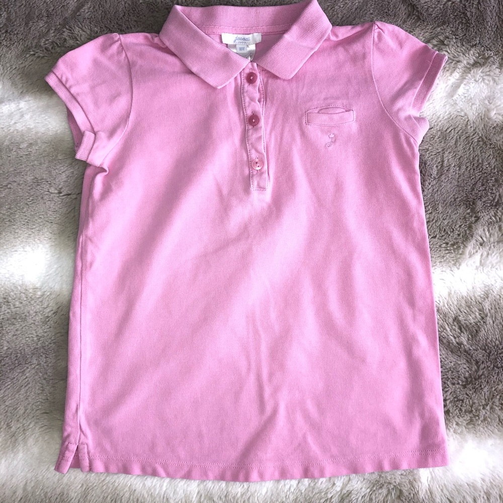 Jacadi Paris Girl's Polo Shirt -Pink Size 10A/Y